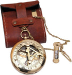 Handcrafted Vintage Brass Sundial Compass – Antique Nautical Sun Clock by BAZROSSUniqueCompass