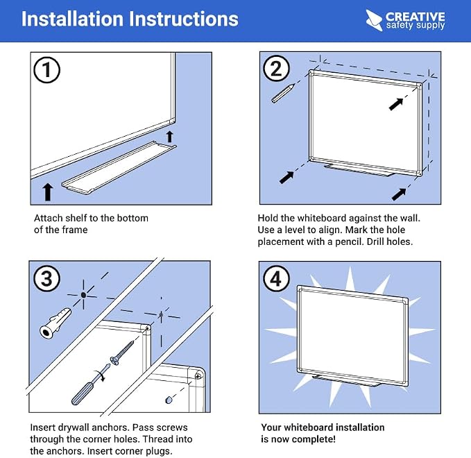 Project Planning Dry-Erase Whiteboard 36" x 24" - Image 6