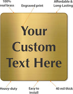 SmartSign Custom Brass Sign - Image 4