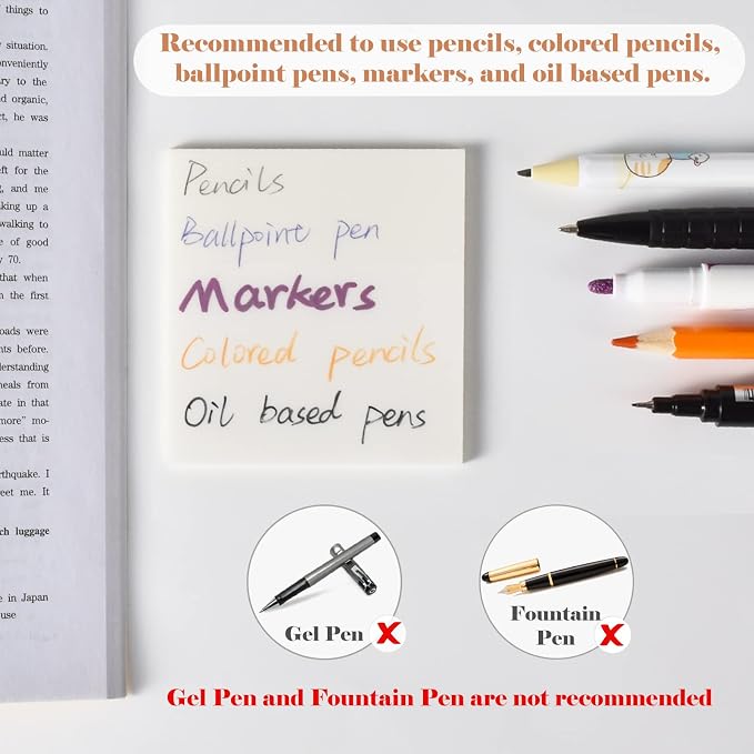 BAYTORY 700 Sheets Transparent Sticky Notes - Image 3