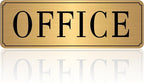The Office Sign for Home and Business Door，Self-Adhesive Waterproof and by LUHIMO