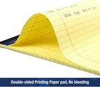 Woodlake Legal Pads 8.5 "x 14" – 6‑Pack, Wide Ruled, Premium Yellow Paper Pad - Image 5