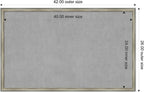 Amanti Art Silver Framed Magnetic Board 26x42 Large Vision Board - Image 4