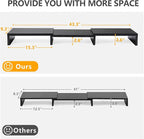TAVR Dual Monitor Stand Riser Office Desktop Organizer Stand - Image 8