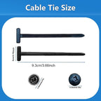 50pcs Nylon Universal Cable Tie Buckles, New Multifunctional Nylon Zip Ties - Image 4