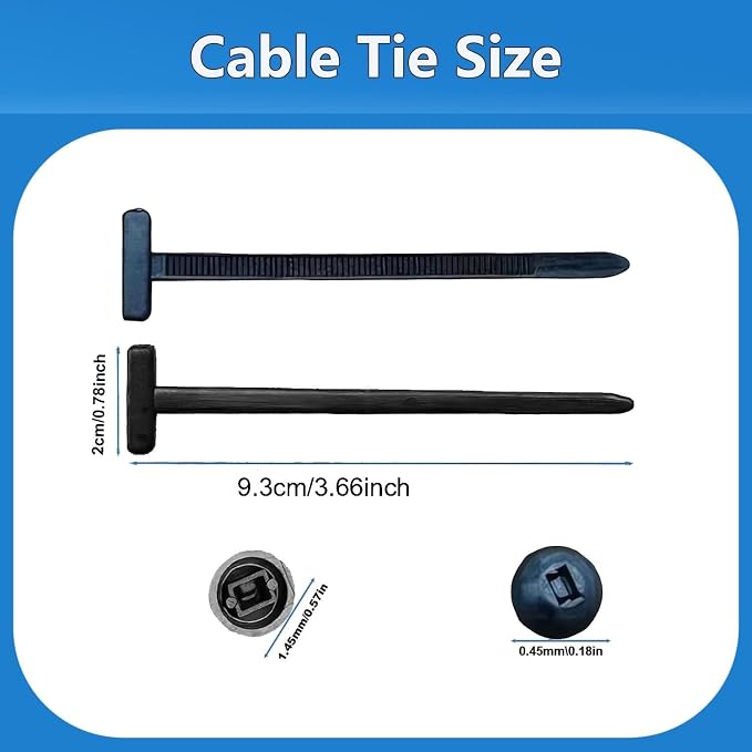 100pcs Nylon Universal Cable Tie Buckles, New Multifunctional Nylon Zip Ties - Image 4