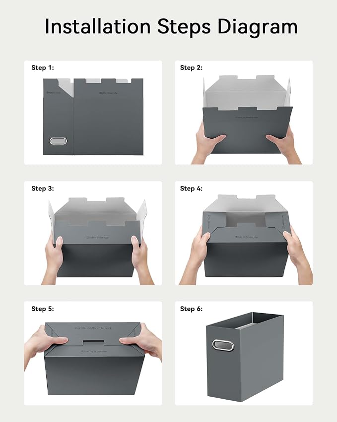 Oterri Cardboard File Organizer Box - Image 5
