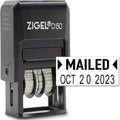ZIGEL D50 Date Stamp with MAILED by ZIGEL