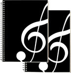 Music Notebook 2 Pack, 100 Sheets/200 Pages Blank Sheet Music Notebook by VIVTOB