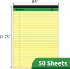 KAISA Legal Pad Writing Pads, 8.5"x11.75" Wide Ruled, 56GSM Paper Notepads - Image 3