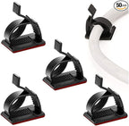 SOULWIT 50Pcs Adjustable Cable Management Clips, Adhesive Organizers Sticky by SOULWIT