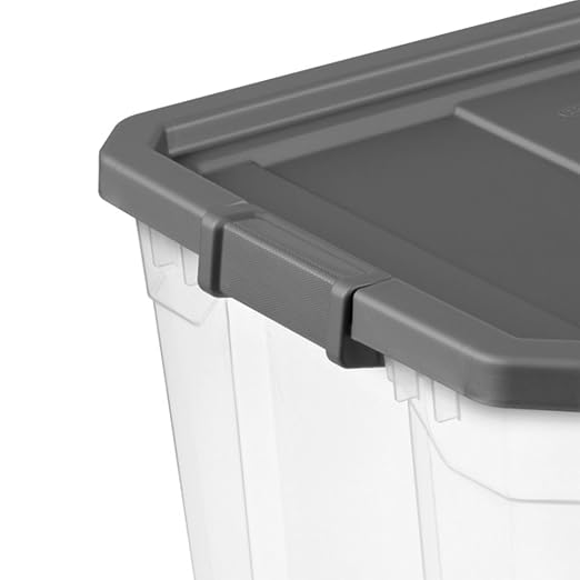 Sterilite 12-Pack Modular Stacker Box, Durable Clear Plastic Storage Bins - Image 8