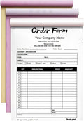 Custom Invoice Book in 3-Part /2-Part Receipt Book by Wasetell