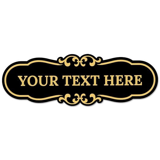 Custom Wall or Door Sign, Personalized Plaque Engraved Message by SigoSigns