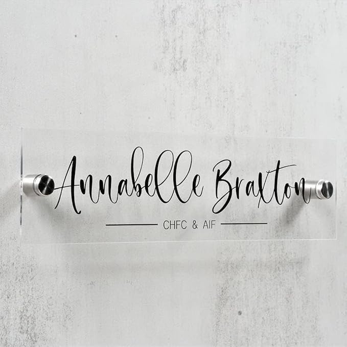 Personalized Office Door Sign, Custom Acrylic Name Plate - Image 2