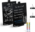 Kivsty 2 PCS Desktop Black Dry Erase Board by Kivsty