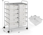 GLACER 10 Drawer Rolling Cart, Storage Cart - Image 3