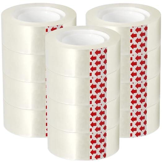 Turxayox 12 Rolls Transparent Tape Refills by Turxayox