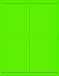 8-1/2 x 11 Neon Color High Light Fluorescent Labels by NextDayLabels