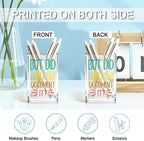 QYUVK But Did You Document It Acrylic Cosmetic Pencil Holder Cup, Pen Holder - Image 3