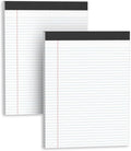 Legal Pads 8.5 X11, Narrow Ruled Notepads, 2 Pack, 50 Sheet/Pad, Tear Off by Glyanlee