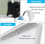 DexBoard 2-Pack 36 x 24 Inch Magnetic Dry Erase Easel Tripod Stand, Height - Image 4