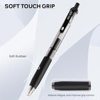 ParKoo Black Gel Pens, 100 Pack Quick Dry Retractable Medium Point 0.7mm - Image 4