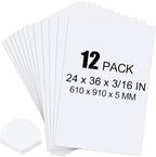 ToLanbbt 12 Pack White Foam Board, Displaying by ToLanbbt