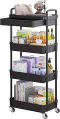 Calmootey 4-Tier Rolling Utility Cart by Calmootey