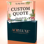 Personalized Gifts, Custom Quote Block Letter Board, Crystal-Clear Acrylic - Image 7