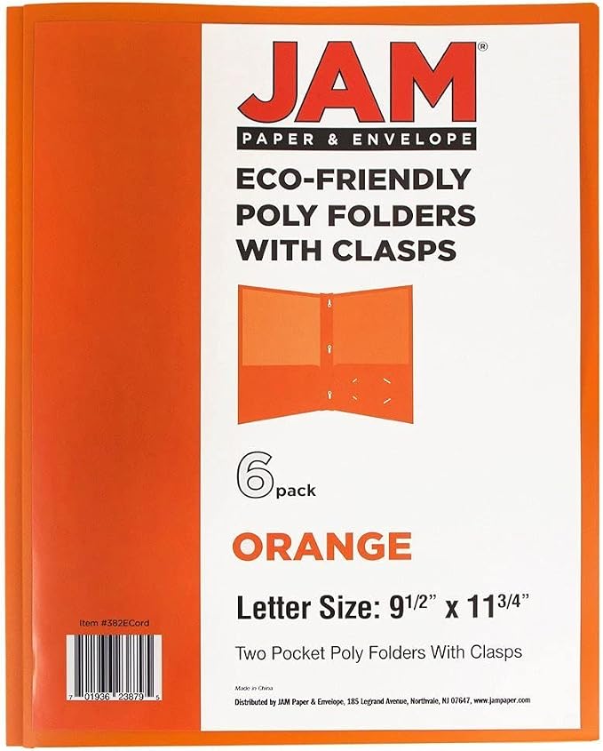 JAM PAPER Plastic Color POP Folders - Image 7
