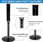 VAIIGO 2Pack Heavy Duty Parking Sign Post - Image 5