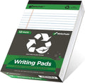 KAISA White Legal Pads Writing Pads Recycled Paper 5"x8" Narrow Ruled Lined by KAISA