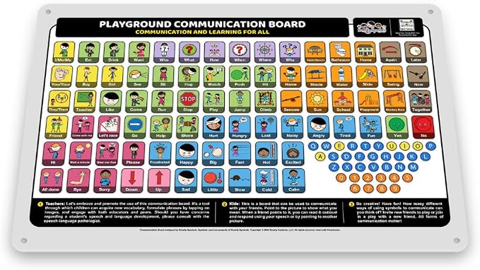 Outdoor Rated Plastic School Playground Communication Board - Image 2