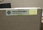 Over the Cube The Original Quality Aluminum, Changeable Cubicle Nameplate Holder - Image 3