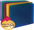 Smead Poly Expanding File Jacket, Straight-Cut Tab, 1” Expansion, Letter Size - Image 5