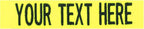 Custom Uniform Name Tapes Solid Colors. Neon Yellow Fabric, 5 Inch Hook Fastener by NORTHERNSAFARI