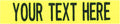 Custom Uniform Name Tapes Solid Colors. Neon Yellow Fabric, 5 Inch Sew on by NORTHERNSAFARI