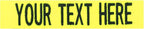 Custom Uniform Name Tapes Solid Colors. Neon Yellow Fabric, 5 Inch Sew on by NORTHERNSAFARI