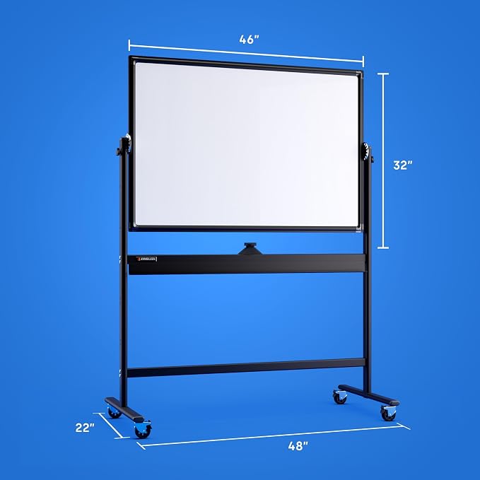Rolling Dry Erase Board 46 x 32 - Image 9