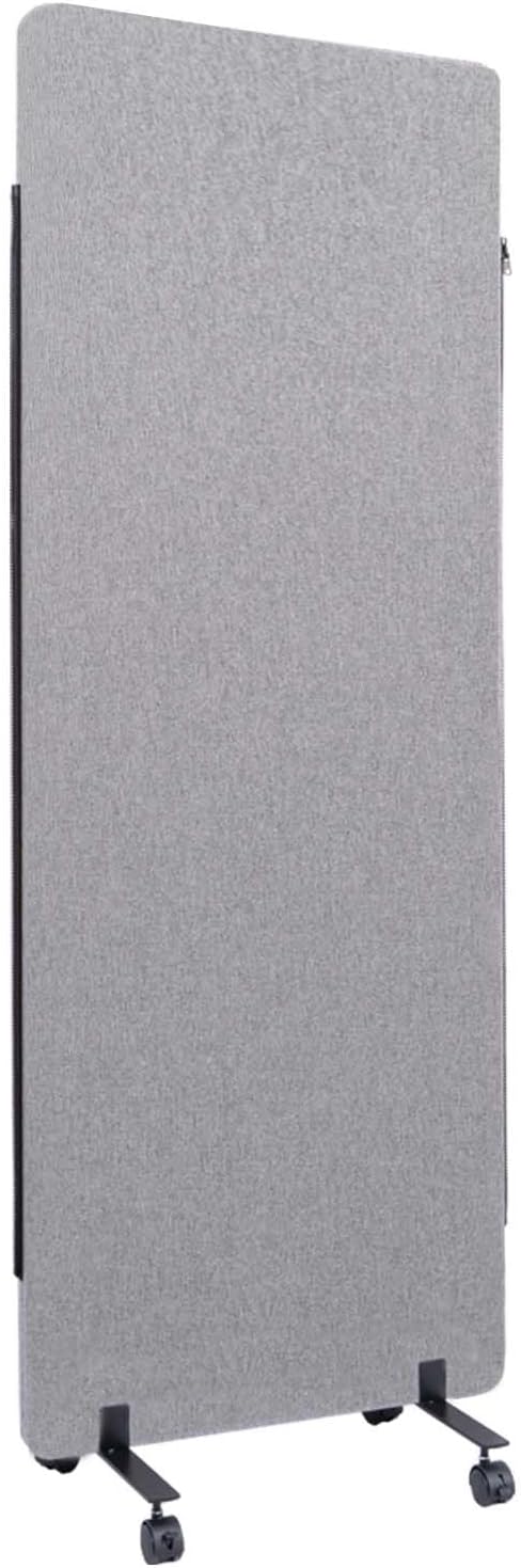 Soundproof Room Divider W/Wheels, 66in Office Dividers by YASRKML