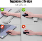 Bloss Leather Desk Pad and Keyboard Wrist Rest, Large Mouse Pad + Keyboard - Image 5