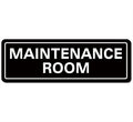 Maintenance Room Sign, Premium Durable Acrylic Material, Super Strong Adhesive by Unknown