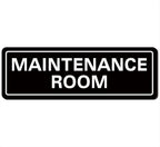 Maintenance Room Sign, Premium Durable Acrylic Material, Super Strong Adhesive by Unknown