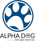 ALPHA DOG SIGNS Corridor Projecting Hallway Bathroom Sign, Left Arrow, - Image 6