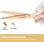 SCAIKTIG Acrylic Scissors Set, Office Scissors - Image 3