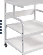 Fannova Printer Stand, 25.6" x 23.6" x 30.9" Extra Large Printer Table - Image 4