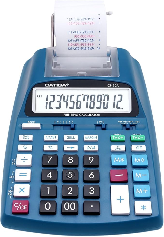 CATIGA New & Upgraded 2025 Printing Calculator Adding Machine 10 Key, Desktop by CATIGA