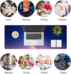 QIYI Desk Pad, Galaxy PU Leather Desk Blotter Protector, Waterproof Computer - Image 7