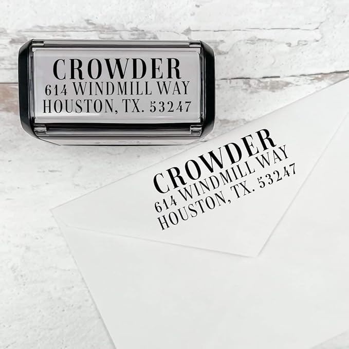 Self Inking Modern Address Stamps | Custom Return Address Stamper by 904Custom